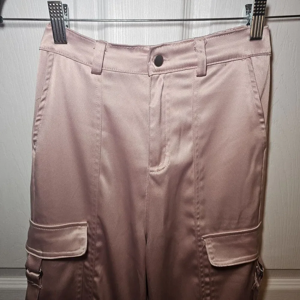Tween Diva Satin Cargo Pants Blush Size Girls 16